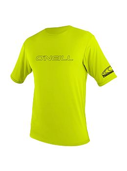 ONeill Kids Basic Skins Rash Tee Lime