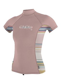 ONeill Girls Premium Turtleneck Rash Vest Peony