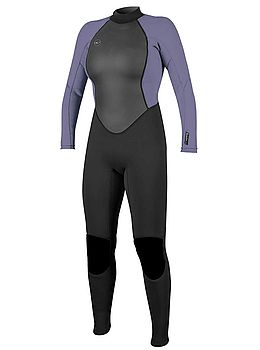 ONeill Ladies Reactor 2 3/2 Back Zip Wetsuit Black/Mist