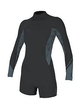 ONeill Bahia 2/1 Front Zip Long Sleeve Shorty Shade Green