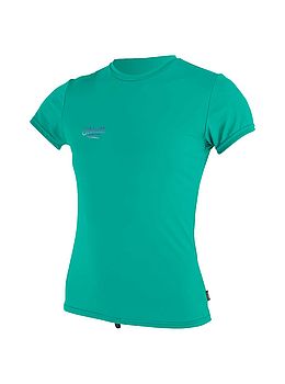 ONeill Girls Premium Skins UV Rash Tee Baltic Green