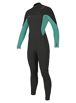 ONeill Ladies Hyperfreak 4/3+ Chest Zip Wetsuit Raven