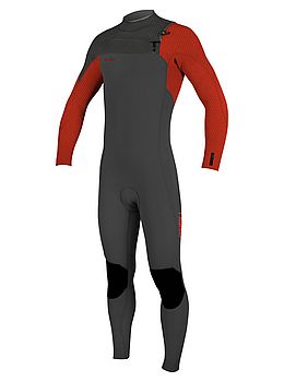 ONeill Kids Hyperfreak 4/3+ Chest Zip Wetsuit Raven
