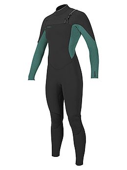 Oneill Ladies Hyperfreak 5/4+ Chest Zip Wetsuit Raven