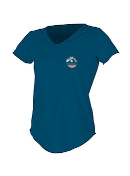 ONeill Ladies UV UPF50+ Scoop Neck Rash Tee Navy