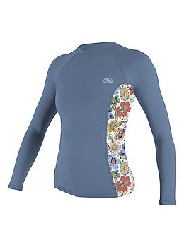 ONeill Ladies Side Print Long Sleeve Rash Vest Inf