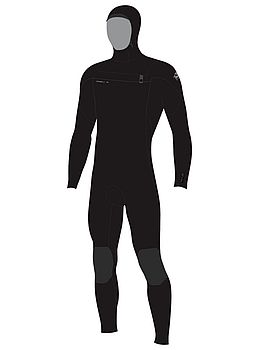 ONeill Epic 6/4 Hooded Winter Wetsuit Black