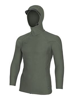 ONeill Hyperfreak Hooded Long Sleeve Rash Vest Chimera