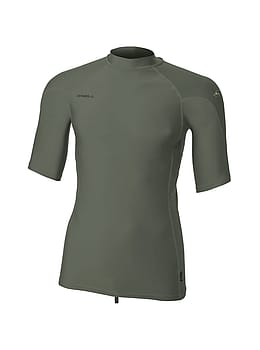 ONeill Hyperfreak Short Sleeve Rash Vest Chimera Grey