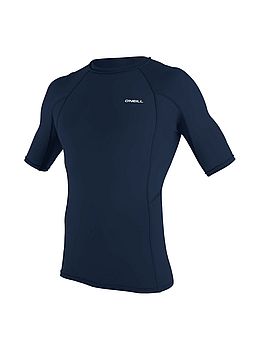 ONeill Basic Skins Short Sleeve Rash Vest Navy