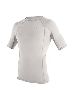 ONeill Basic Skins Short Sleeve Rash Vest White High Rise