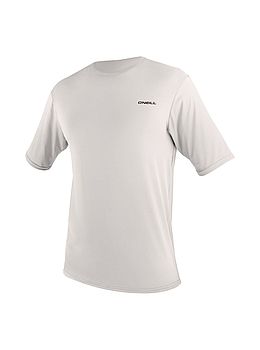 ONeill Basic Skins Short Sleeve Sun Rash Tee White Rise