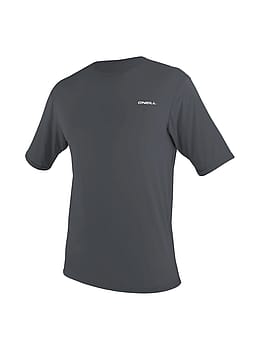 ONeill Basic Skins Short Sleeve Sun Rash Tee Graphite Grey
