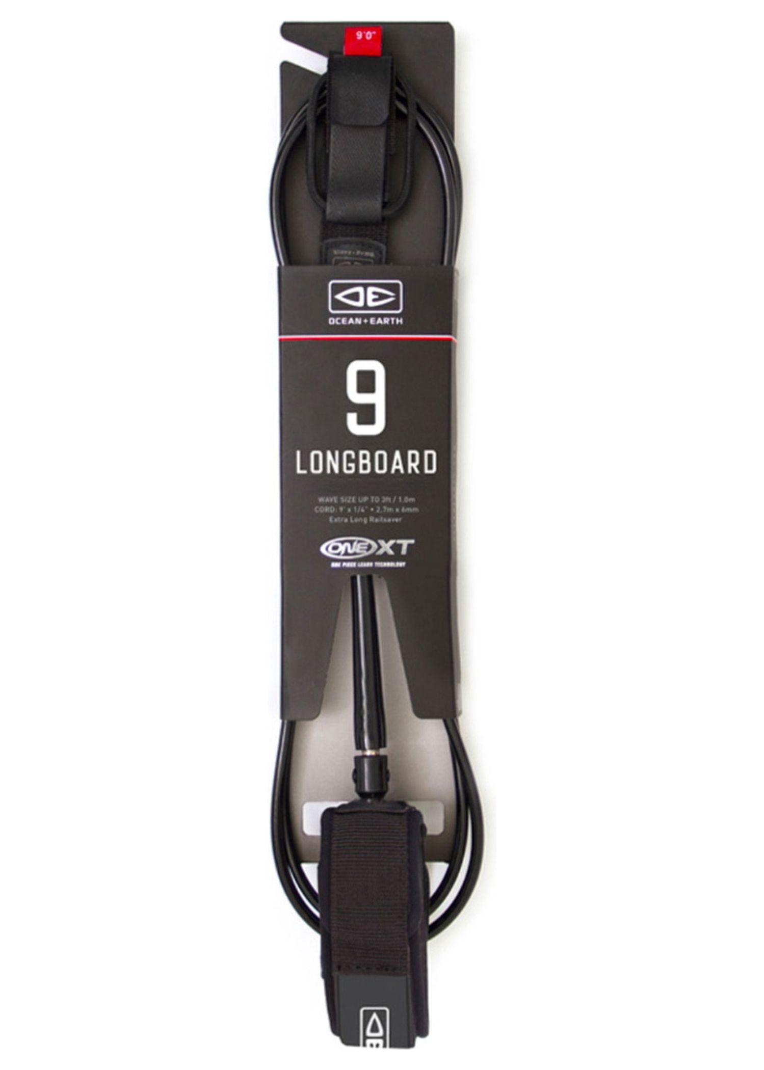 Ocean & Earth Premium One XT 9ft Surf Leash Black