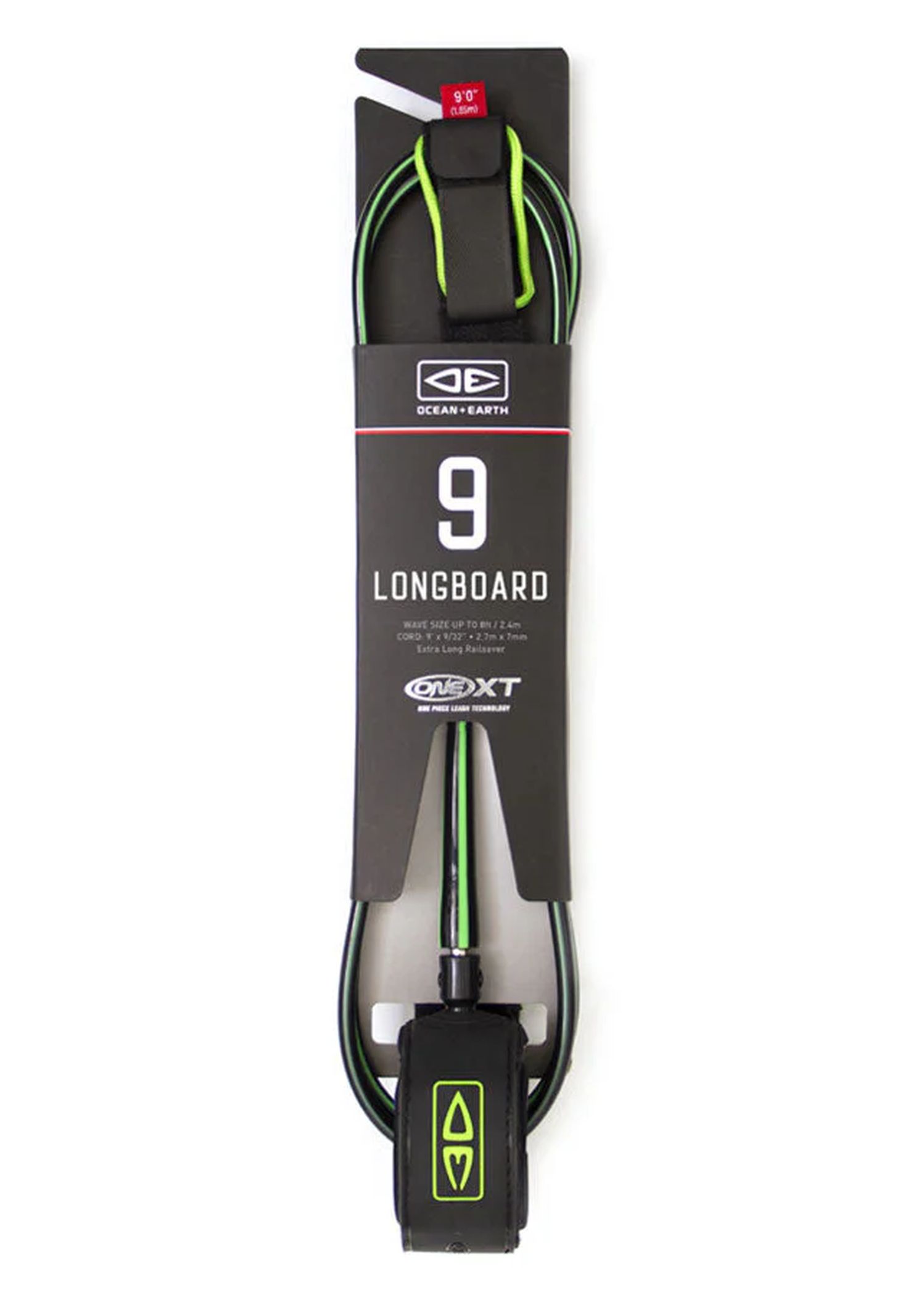 Ocean & Earth Premium One XT 9ft Surf Leash Lime