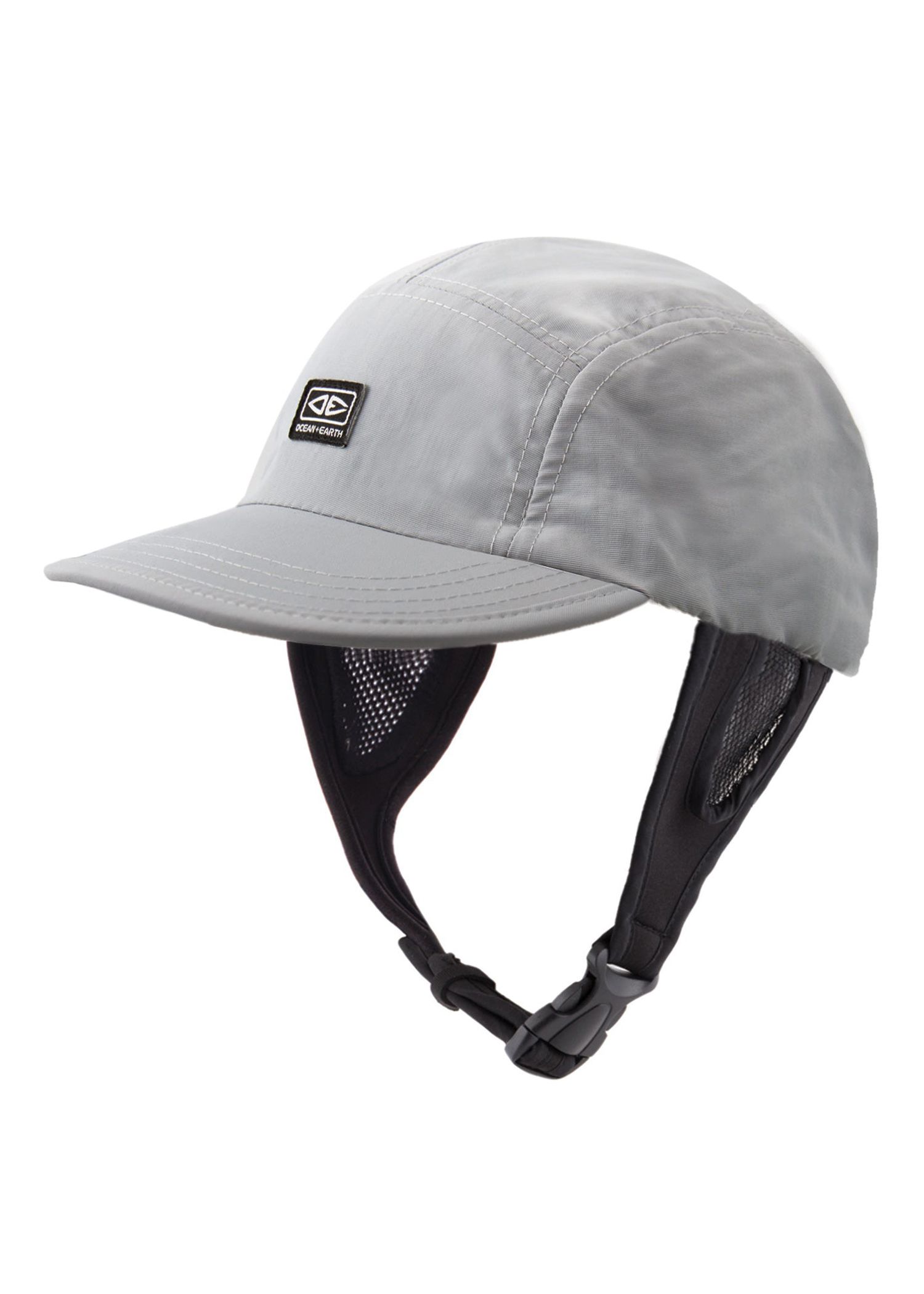 Ocean & Earth Indo 5 Panel Chin Strap Surf Cap Gry