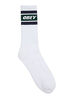 Obey Cooper II Socks White Eden Green