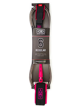 Ocean & Earth Regular 6ft Surfboard Leash Pink