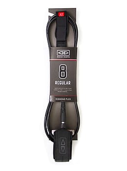 Ocean & Earth Regular Surfboard Leash 8ft Black