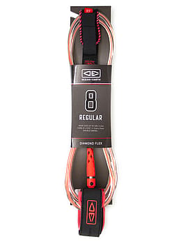Ocean & Earth Regular 8ft Surfboard Leash Coral