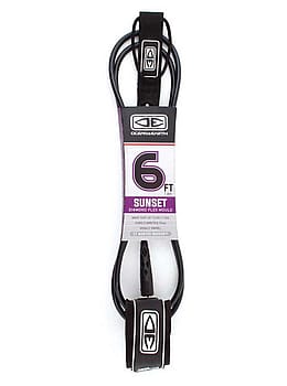 Ocean & Earth Sunset Surfboard Leash 6Ft 0 Black