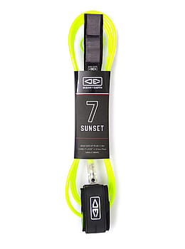 Ocean & Earth Sunset Surfboard Leash 7Ft 0 Lime