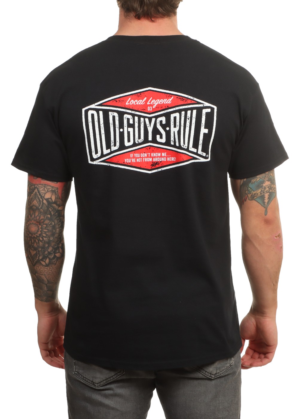 Old Guys Rule Local Legend III Tee Black