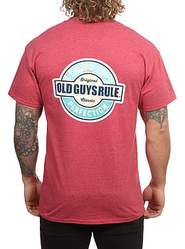 Old Guys Rule Aged To Perfection III Tee Cardinal