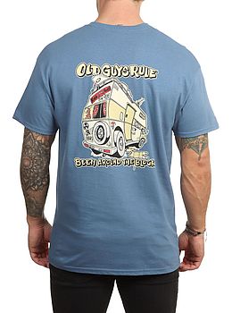 Old Guys Rule Been Around The Block Tee Blue