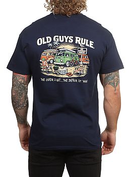 Old Guys Rule Parking Lot IV Tee Navy