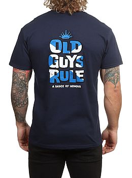 Old Guys Rule Home Nations Scotland Tee Navy