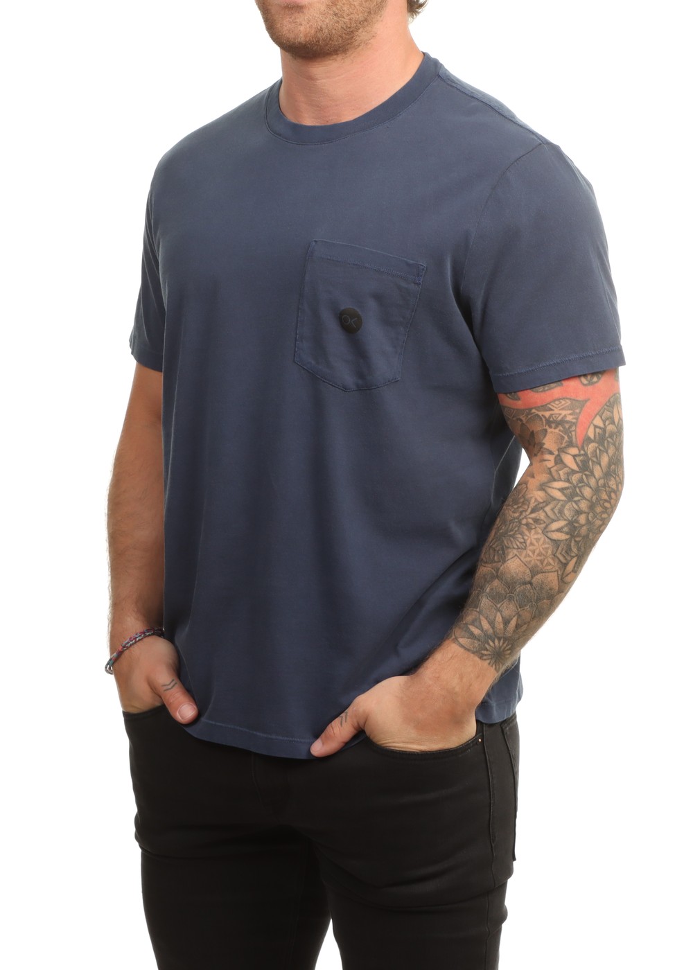 Outerknown OK Dot Pocket Tee Dark Navy