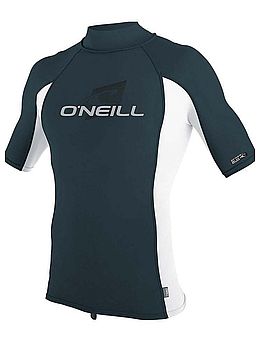 ONeill Short Sleeve Rash Vest Turtleneck Slate