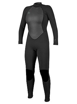 ONeill Ladies Reactor 2 3/2 Back Zip Wetsuit Black