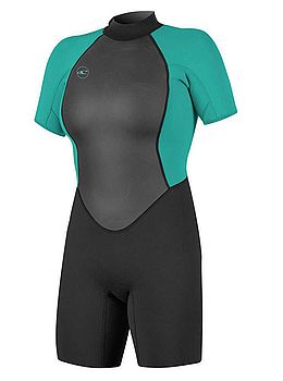 ONeill Ladies Reactor 2 2MM Shorty Wetsuit Aqua