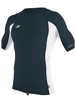 ONeill Premium Skins Short Sleeve Rash Vest Slate