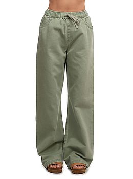 Roxy Saltwater Colour Mid Trousers Oil Green