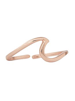 Pura Vida Wave Toe Ring Rose Gold