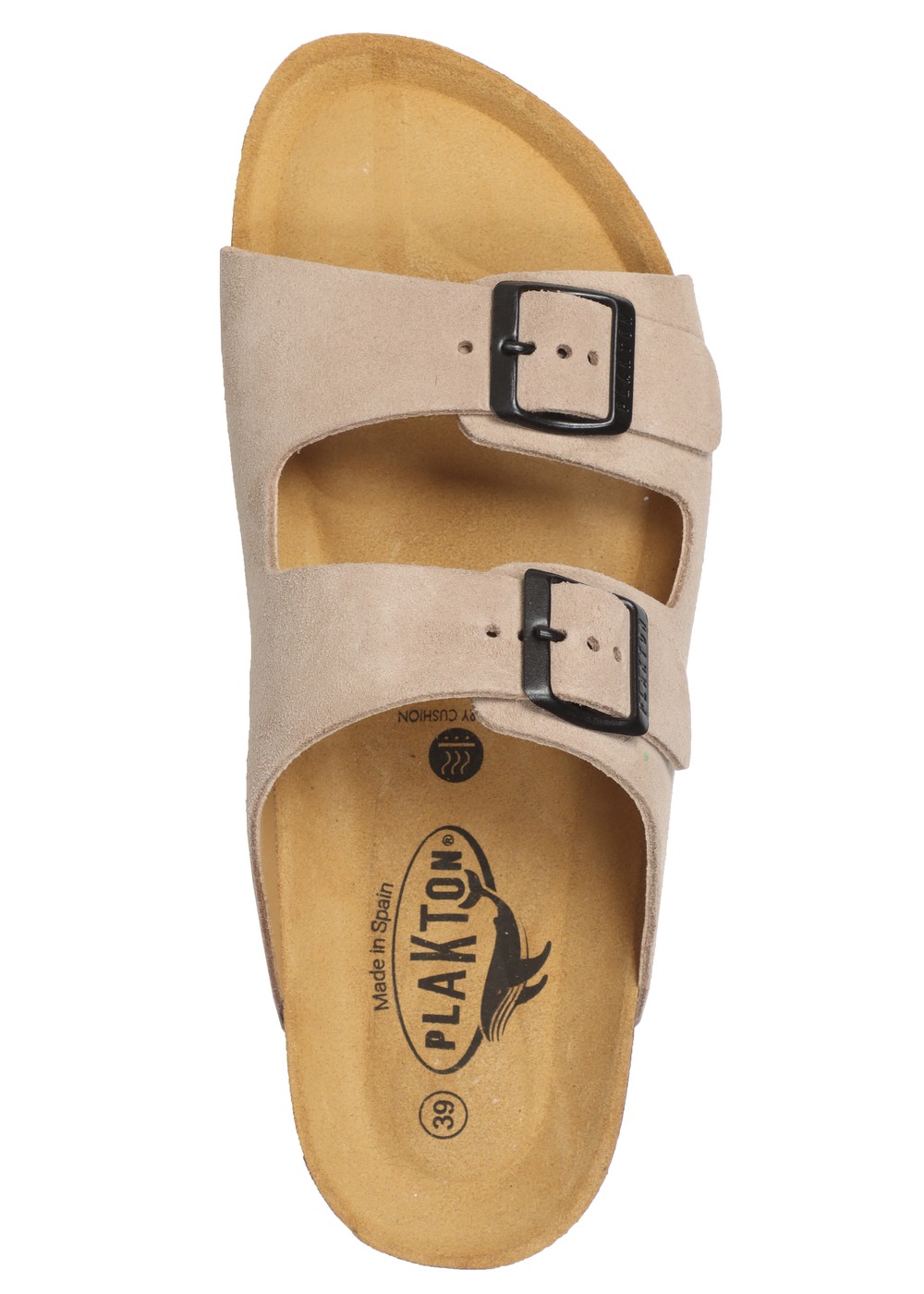 Plakton Beta Suede Sandals Stone