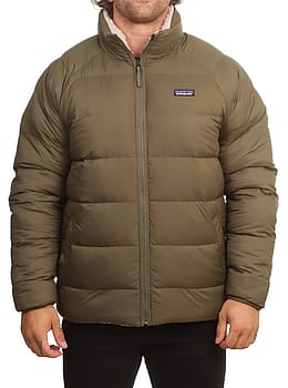 Patagonia Reversible Silent Down Jacket Green