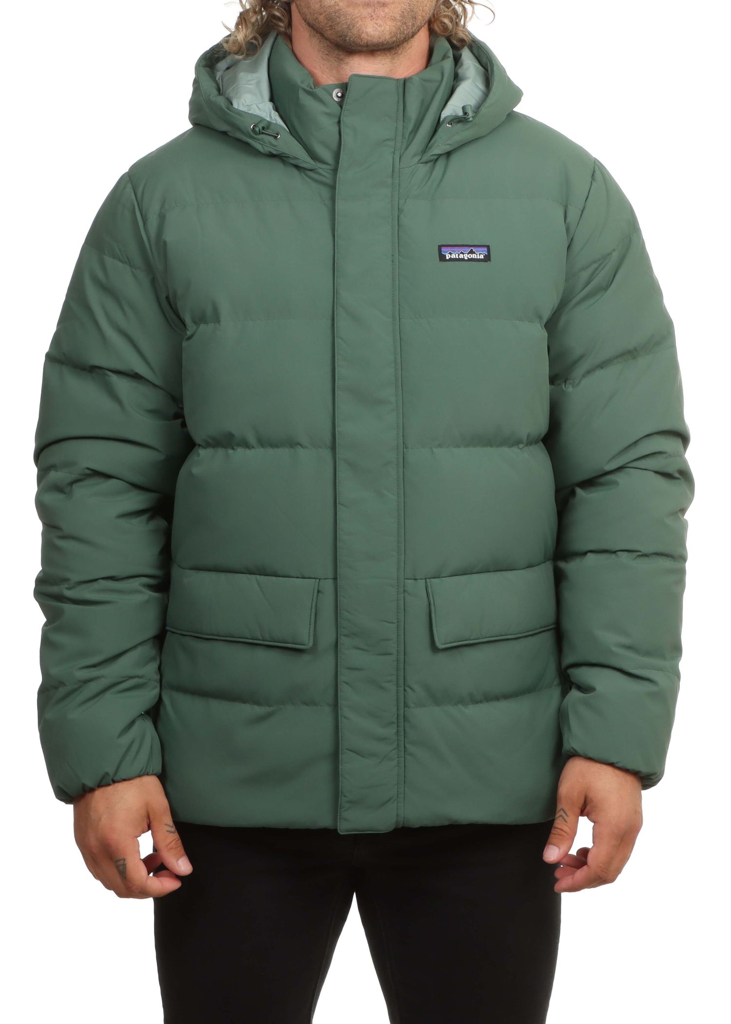 Patagonia Sisar Down Hoody Jacket Canopy Green