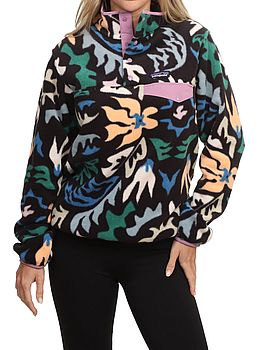 Patagonia Lightweight Synchilla Snap T Fleece Kaleido Black