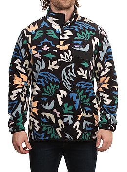 Patagonia Lightweight Synchilla Snap T Fleece Kaleido Black