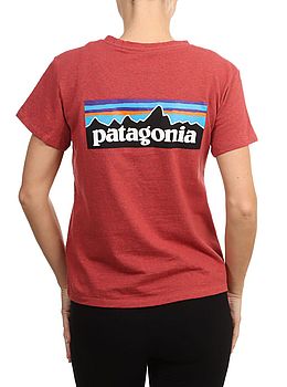 Patagonia P-6 Logo Responsibili-Tee Potters Red