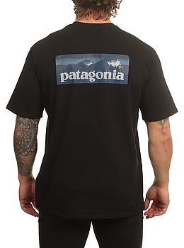 Patagonia Boardshort Logo Pocket Tee Ink Black