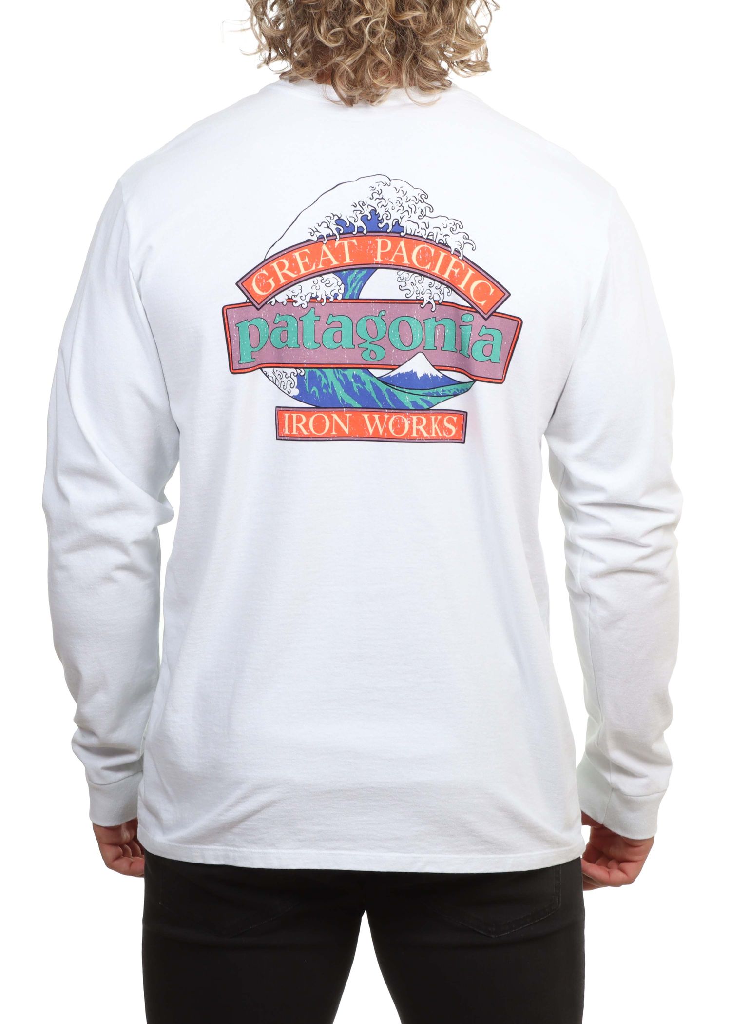Patagonia Great Waves Long Sleeve Fiber White