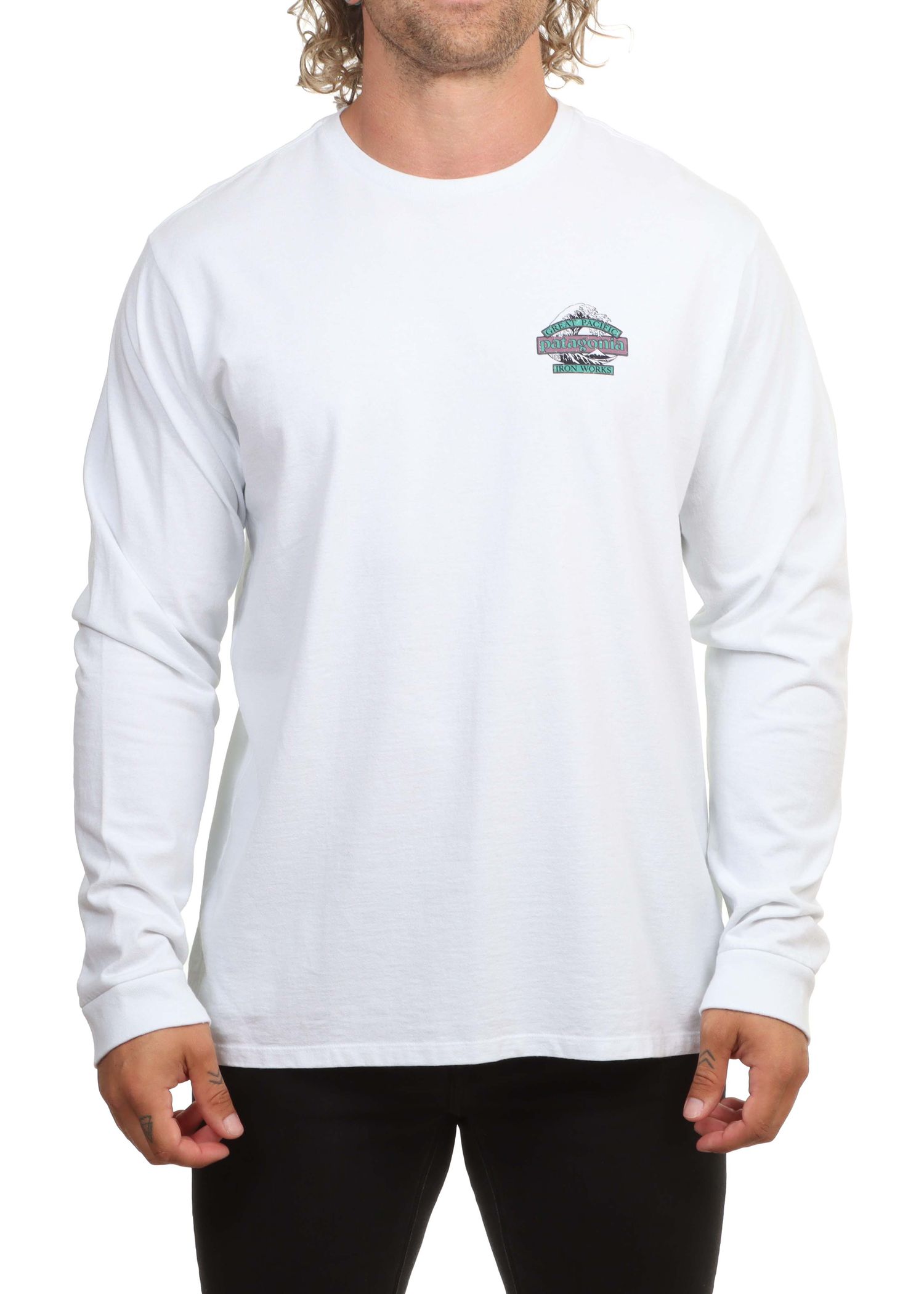Patagonia Great Waves Long Sleeve Fiber White