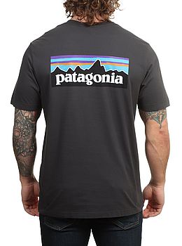 Patagonia P6 Logo ResponsibiliTee Ink Black