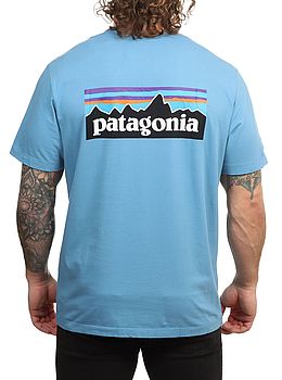 Patagonia P6 Logo ResponsibiliTee Shore Blue