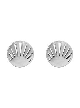 Pura Vida Cutout Sunburst Stud Earrings Silver